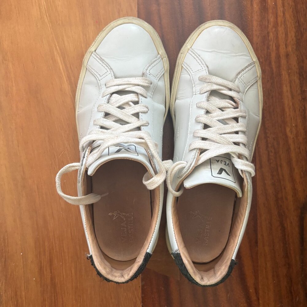 ESPLAR BASTILLE LEATHER WHITE ELECTRIC TILAPIA size 7